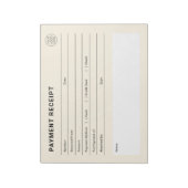 Betalingsbewijs Zakelijk Logo Notitieblok (Linkerzijde)