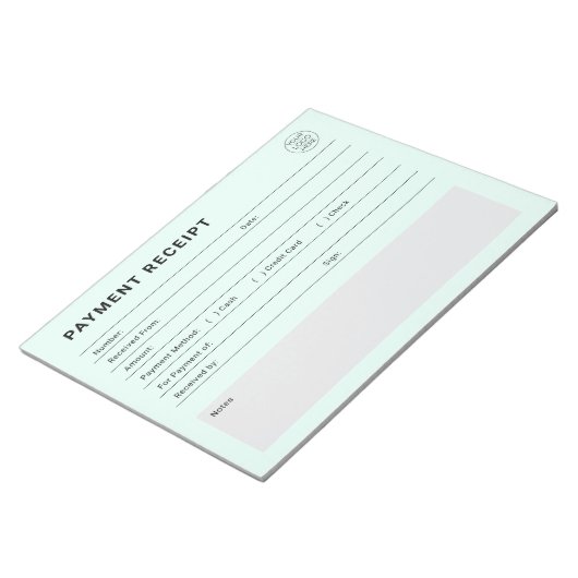 Betalingsbewijs Zakelijk Logo Notitieblok (Schuin)