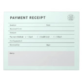 Betalingsbewijs Zakelijk Logo Notitieblok (Voorkant)