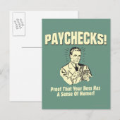 Betalingscontroles: gevoel van Humor Briefkaart (Voorkant / Achterkant)