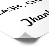 Betalingsmethode Poster (Hoek)