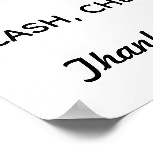 Betalingsmethode Poster (Hoek)