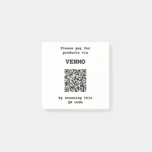 Betalingsplatform QR-code Post-it® Notes (Voorkant)