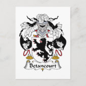 Betancourt Family Crest Briefkaart (Voorkant)
