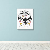 Betancourt Family Crest Canvas Afdruk (Insitu (Houten vloer))