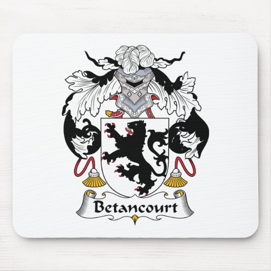Betancourt Family Crest Muismat (Voorkant)