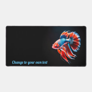 Bètavis op zwart bureaumat