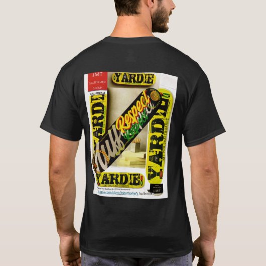 BETCHA BYE GOLLY WOW. Basic donker T-shirt (Achterkant)