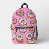 betegeld donut patroon bedrukte rugzak (Voorkant)