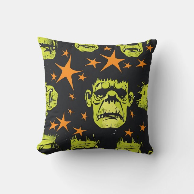 Betegeld Frankenstein patroon Kussen (Voorkant)