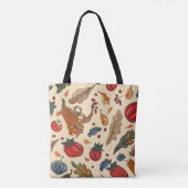 betegeld hoornvliespatroon tote bag (Achterkant)