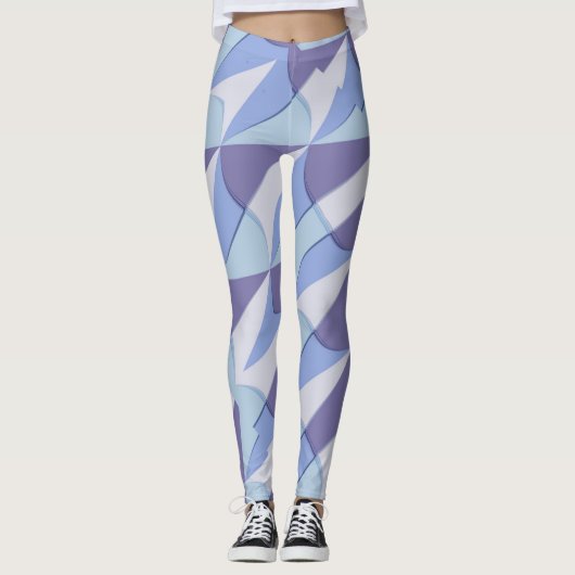 betegeld patroon leggings (Voorkant)