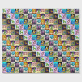 betegelde dierenriem cadeaupapier (Vlak)