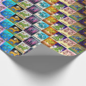 betegelde dierenriem cadeaupapier (Hoek)