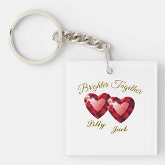 Betekenend Geschenk – Elegante Liefde Sleutelhanger