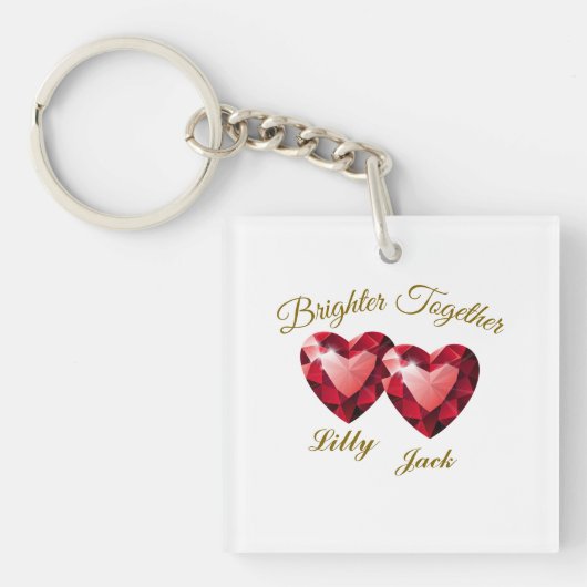 Betekenend Geschenk – Elegante Liefde Sleutelhanger (voorkant)