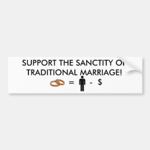 BETEKENING VAN DE MARRIAGE BUMPERSTICKER