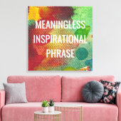 Betekenis minder Inspirerend zin Canvas Afdruk (Insitu (Woonkamer))