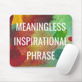 Betekenis minder Inspirerend zin Muismat (Met muis)