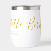 Betekenis naam Bernadette monogram goud geel (Links)