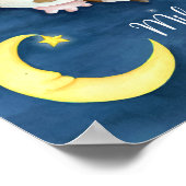 Betekenis naam Milagre met speelse koe kunst over  Poster (Hoek)