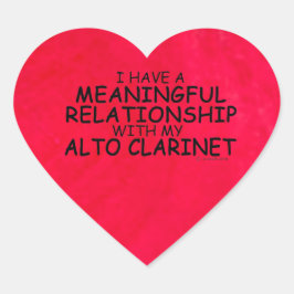 Betekenis Relatie Alto Clarinet Heart Sticke Hart Sticker