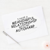 Betekenis Relatie Autoharp Ovale Sticker (Envelop)