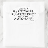 Betekenis Relatie Autoharp Ovale Sticker (Tas)