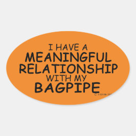 Betekenis Relatie Bagpipe Oval Sticker