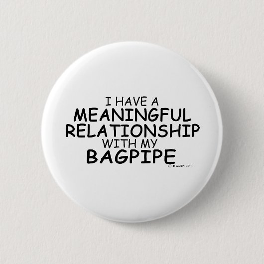 Betekenis Relatie Bagpipe Ronde Button 5,7 Cm (Voorkant)