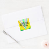 Betekenis Relatie Bagpipe Square Sticker (Envelop)