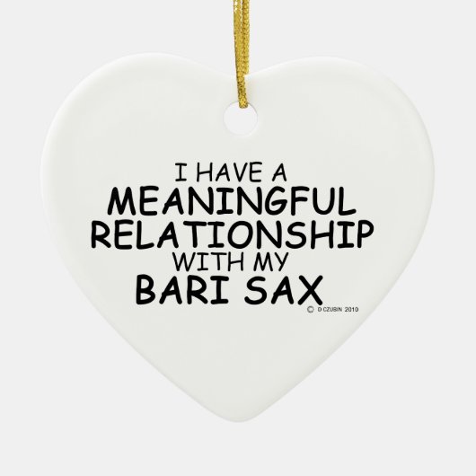 Betekenis Relatie Bari Sax Keramisch Ornament (Voorkant)
