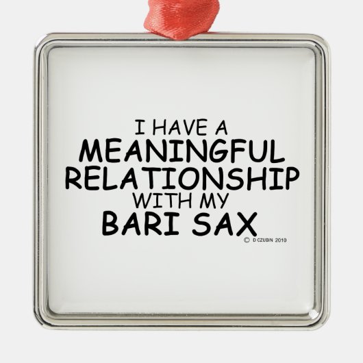 Betekenis Relatie Bari Sax Metalen Ornament (Voorkant)