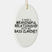 Betekenis Relatie Bass Clarinet Keramisch Ornament (Rechts)
