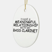 Betekenis Relatie Bass Clarinet Keramisch Ornament (Links)