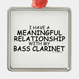 Betekenis Relatie Bass Clarinet Metalen Ornament