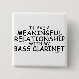Betekenis Relatie Bass Clarinet Vierkante Button 5,1 Cm