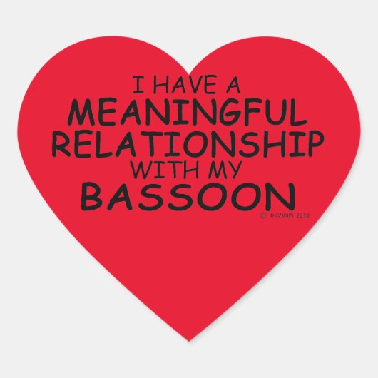 Betekenis Relatie Basson Heart Sticker (Voorkant)