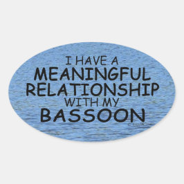 Betekenis Relatie Basson Oval Sticker