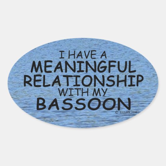 Betekenis Relatie Basson Oval Sticker (Voorkant)