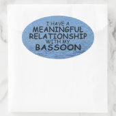Betekenis Relatie Basson Oval Sticker (Tas)