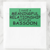 Betekenis Relatie Basson Rechthoekige sticker (Tas)