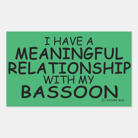 Betekenis Relatie Basson Rechthoekige sticker (Voorkant)