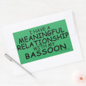 Betekenis Relatie Basson Rechthoekige sticker (Envelop)