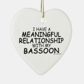 Betekenis Relatie Bassoon Keramisch Ornament (Rechts)