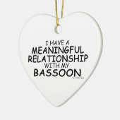Betekenis Relatie Bassoon Keramisch Ornament (Links)