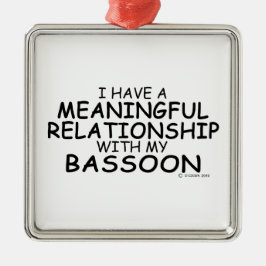 Betekenis Relatie Bassoon Metalen Ornament
