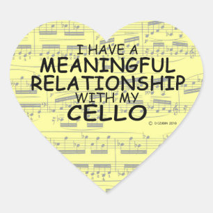 Betekenis Relatie Cello Heart Sticker