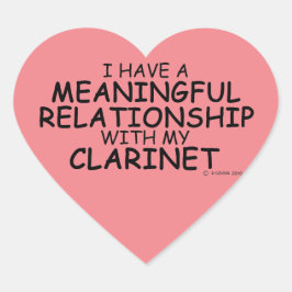 Betekenis Relatie Clarinet Heart Sticker