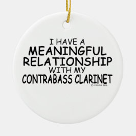 Betekenis Relatie Contrabass Clarinet Keramisch Ornament